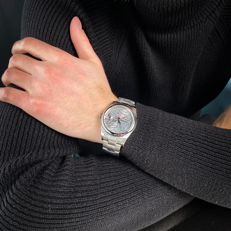 Мужские часы Pagani Design PD-1715 Silver-White с механизмом Seiko NH35 и сапфировым стеклом