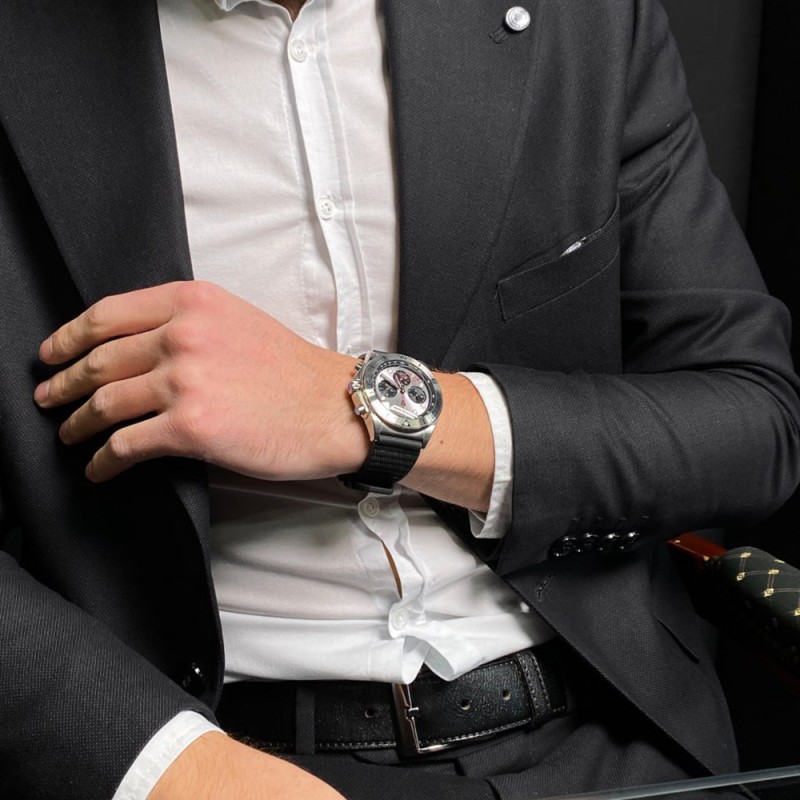 Мужские часы Pagani Design PD-1705-1 Silver-Silver с сапфировым стеклом и механизмом Seiko VK63