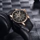 Мужские часы Pagani Design YS008 Rose Gold-Brown с сапфировым стеклом и хронографом