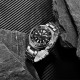 Мужские механические часы Pagani Design PD-1695 Silver-Black Steel с японским механизмом Seiko NH35
