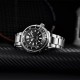 Мужские механические часы Pagani Design PD-1695 Silver-Black Steel с японским механизмом Seiko NH35