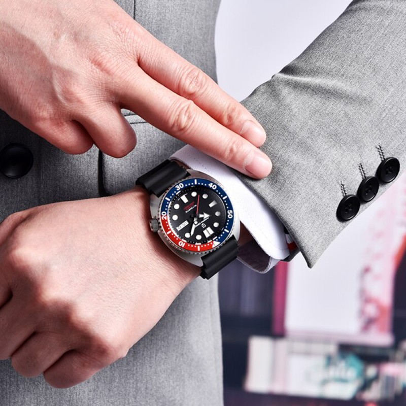 Мужские часы Pagani Design PD-1696 Silver-Black Pepsi с сапфировым стеклом и механизмом SEIKO NH35A
