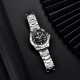 Мужские часы Pagani Design PD-1693 Silver-Black с сапфировым стеклом и механикой GMT