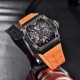 Мужские часы Pagani Design PD-1738 Black-Orange с сапфировым стеклом и механизмом SEIKO VH65