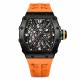Мужские часы Pagani Design PD-1738 Black-Orange с сапфировым стеклом и механизмом SEIKO VH65