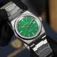 Мужские механические часы Pagani Design PD-1753 Silver-Green с сапфировым стеклом и механизмом Seiko NH35