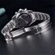 Мужские часы Pagani Design PD-1727 Silver-Green с сапфировым стеклом и механизмом SEIKO VK63