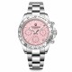 Мужские часы Pagani Design PD-1727 Silver-Pink с сапфировым стеклом и механизмом SEIKO VK63