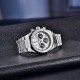 Мужские часы Pagani Design PD-1707 Silver-Black с сапфировым стеклом и хронографом SEIKO VK63