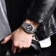 Мужские часы Pagani Design PD-1707 Silver-Black с сапфировым стеклом и хронографом SEIKO VK63