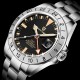 Мужские механические часы Pagani Design PD-1693 Silver-Black-Orange с сапфировым стеклом и GMT