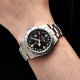 Мужские механические часы Pagani Design PD-1693 Silver-Black-Orange с сапфировым стеклом и GMT
