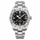 Мужские механические часы Pagani Design PD-1693 Silver-Black-Orange с сапфировым стеклом и GMT