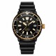 Мужские часы Pagani Design PD-1695 Black-Gold с японским механизмом SEIKO NH35 и сапфировым стеклом