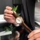 Мужские часы Pagani Design PD-1689 Gold-White-Brown с сапфировым стеклом и механизмом SEIKO VH65