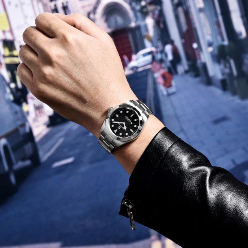 Мужские механические часы Pagani Design PD-1692 Silver-Black с сапфировым стеклом и механизмом SEIKO NH35