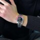 Мужские механические часы Pagani Design PD-1662 Silver-Black-Red с сапфировым стеклом и GMT