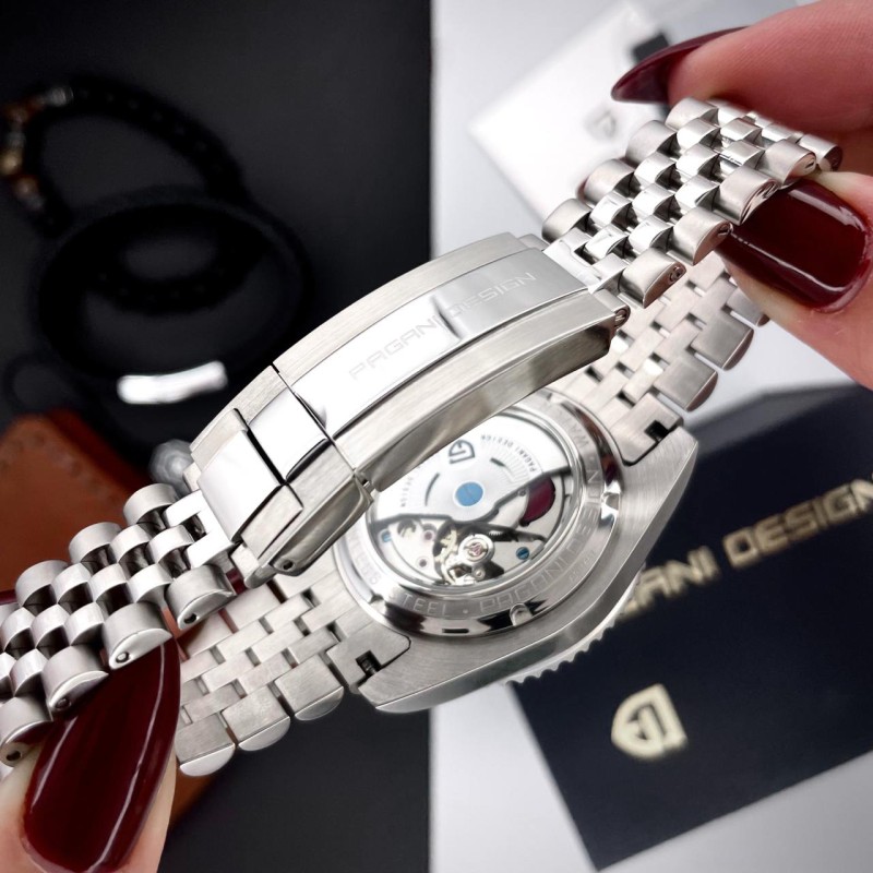 Мужские часы Pagani Design PD-1662 Pepsi с сапфировым стеклом и механикой Pearl DG5833GMT