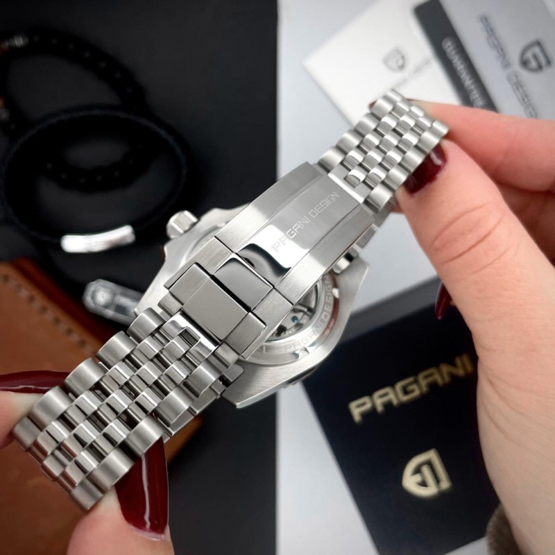 Мужские часы Pagani Design PD-1662 Pepsi с сапфировым стеклом и механикой Pearl DG5833GMT