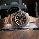 Мужские часы Pagani Design PD-1651 Gold-Black с сапфировым стеклом и механизмом SEIKO NH35