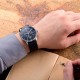 Мужские часы Pagani Design PD-2720 Silver-Black-Black с хронографом SEIKO VK67 и кожаным ремешком