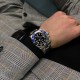 Мужские механические часы Pagani Design PD-1662 Silver-Blue-Black с GMT и сапфировым стеклом