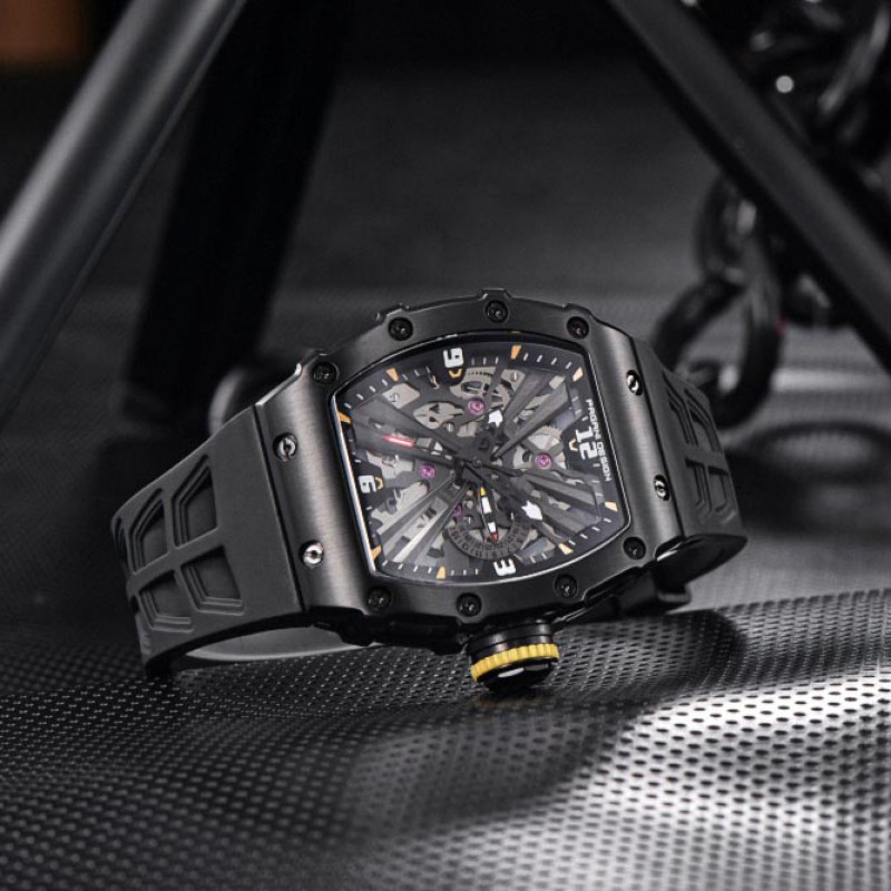 Мужские часы Pagani Design PD-1738 All Black с сапфировым стеклом и японским механизмом SEIKO VH65