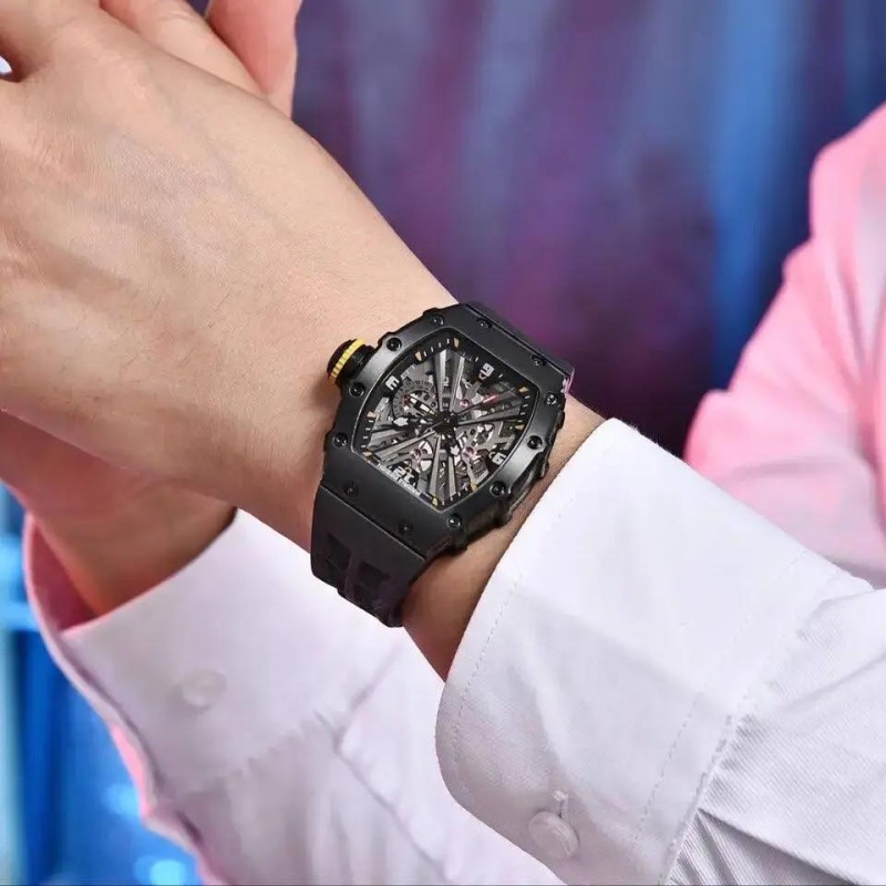 Мужские часы Pagani Design PD-1738 All Black с сапфировым стеклом и японским механизмом SEIKO VH65
