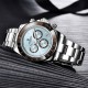 Мужские часы Pagani Design PD-1644 Silver-Blue с сапфировым стеклом и механизмом SEIKO VK63