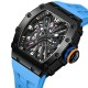 Мужские часы Pagani Design PD-1738 Black-Blue с сапфировым стеклом и механизмом Seiko VH65