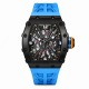 Мужские часы Pagani Design PD-1738 Black-Blue с сапфировым стеклом и механизмом Seiko VH65
