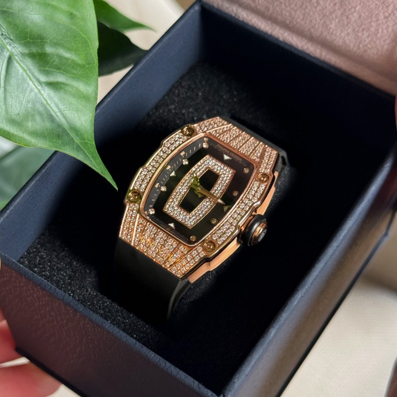 Жіночий годинник Pagani Design PD-YS013 Gold-Black з сапфіровим склом та механізмом Ronda 762