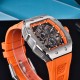 Мужские спортивные часы Pagani Design PD-YS012 Silver-Orange с сапфировым стеклом и механизмом Seiko