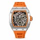 Мужские спортивные часы Pagani Design PD-YS012 Silver-Orange с сапфировым стеклом и механизмом Seiko