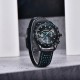 Мужские часы Pagani Design PD-1779 Black-Blue с сапфировым стеклом и хронографом Seiko VK63