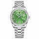 Жіночий годинник Pagani Design PD-1776 Silver-Green із сапфіровим склом та механізмом Seiko