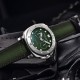 Чоловічий механічний годинник Pagani Design PD-1767 Silver-Green з сапфіровим склом та автопідзаводом