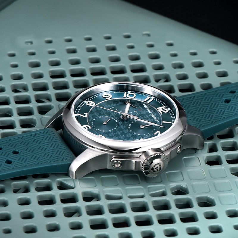 Чоловічий годинник Pagani Design PD-1780 Blue-Silver-Blue з сапфіровим склом та японським механізмом VH88