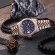 Мужские часы Pagani Design PD-1794M Silver-Rose Gold-Blue с сапфировым стеклом и механизмом Miyota