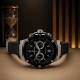 Мужские часы Pagani Design PD-YS032 Silver-Black-Black Rubber с сапфировым стеклом и хронографом