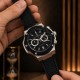 Мужские часы Pagani Design PD-YS032 Silver-Black-Black Rubber с сапфировым стеклом и хронографом
