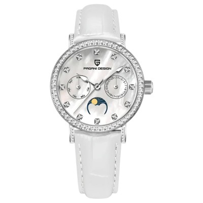 Pagani Design PD-1789 Silver-White-White Leather