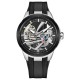 Мужские часы Pagani Design PD-YS030 Silver-Black Rubber с сапфировым стеклом и автоподзаводом