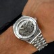 Мужские часы Skrox 7049 Silver с автоподзаводом и минеральным стеклом