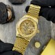 Мужские механические часы Skrox 7049 Gold с автоподзаводом и японским механизмом