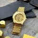 Мужские механические часы Skrox 7049 Gold с автоподзаводом и японским механизмом