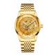 Мужские механические часы Skrox 7049 Gold с автоподзаводом и японским механизмом