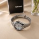 Женские часы Casio LTP-V005D-2B3 классические со стальным браслетом и синим циферблатом