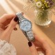 Жіночий годинник Casio LTP-V300D-2A — класична модель зі сріблястим браслетом та синім циферблатом