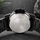 Мужские часы Casio MTP-VD01B-1B с минеральным стеклом и черным металлическим браслетом